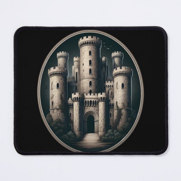 Item preview, Medieval Stone Castle Illustration designed and sold by IllumeInk.