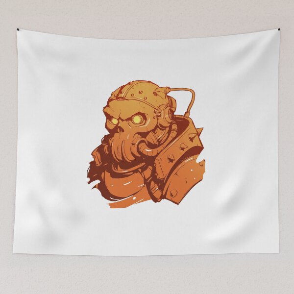 Item preview, Orange cyborg designed and sold by krabbaraban.