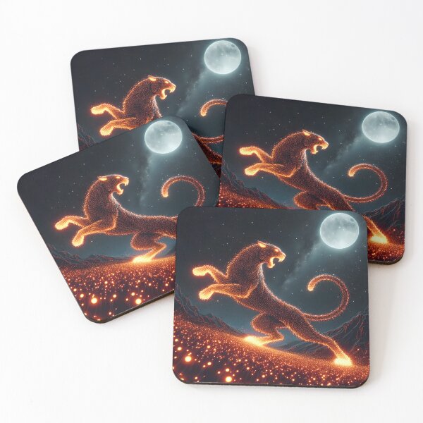 Item preview, Fiery Firefly Panther, Ai Generated Art  designed and sold by ACC .