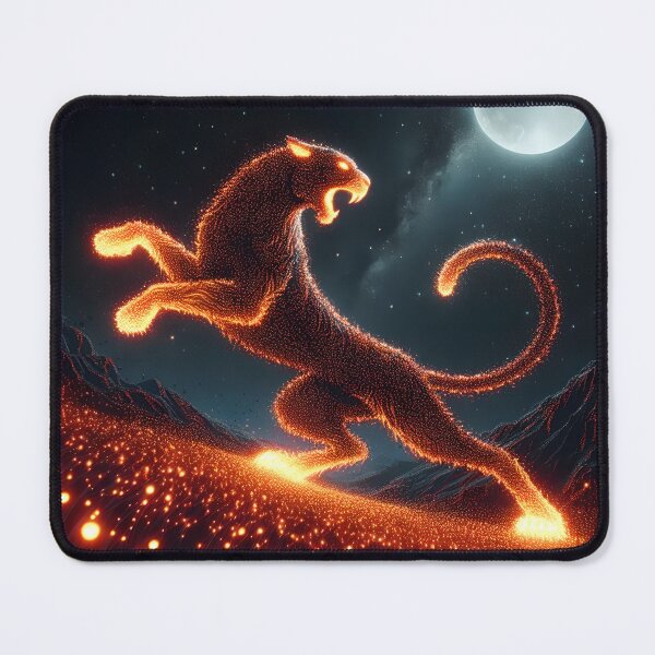Item preview, Fiery Firefly Panther, Ai Generated Art  designed and sold by ACC .
