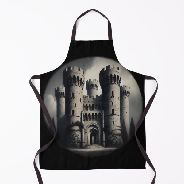 Item preview, Medieval Castle Fortress Artwork designed and sold by IllumeInk.