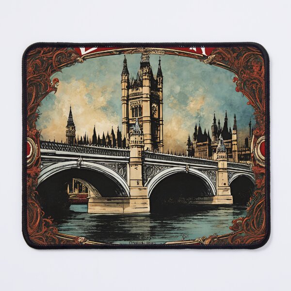 Item preview, The Charm of London Bridge: Vintage Stamp Edition designed and sold by Vintagestamps.