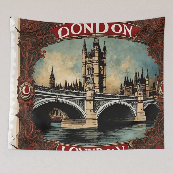 Item preview, The Charm of London Bridge: Vintage Stamp Edition designed and sold by Vintagestamps.
