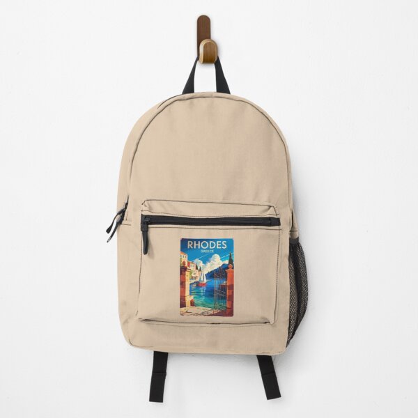 Item preview, Rhodes Greece Travel Art Vintage designed and sold by KrisSidDesigns.