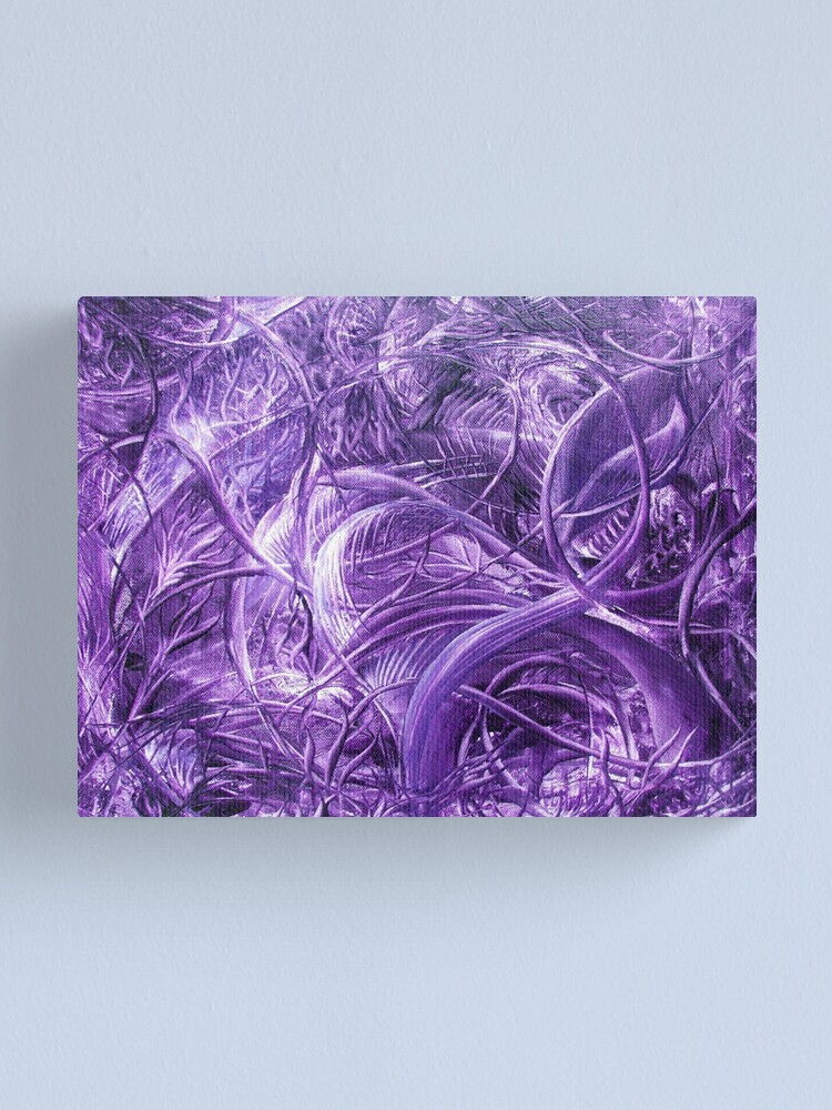 Thumbnail 1 of 3, Canvas Print, Study In Purple designed and sold by MariaLouise.
