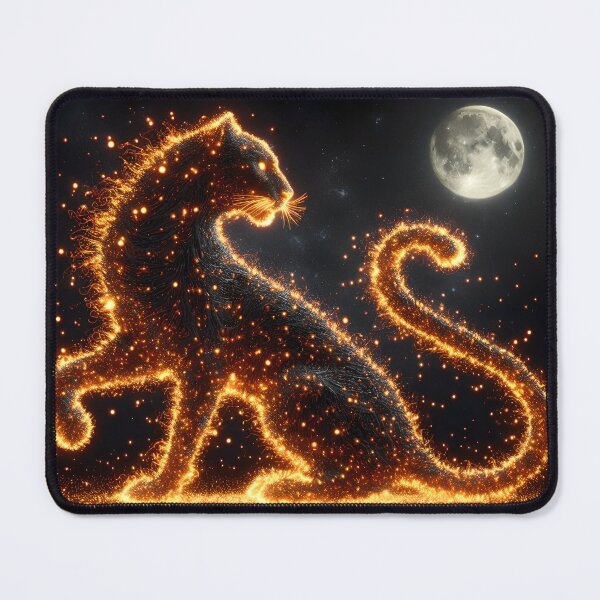 Item preview, Fiery Firefly Panther, Ai Generated Art designed and sold by ACC .