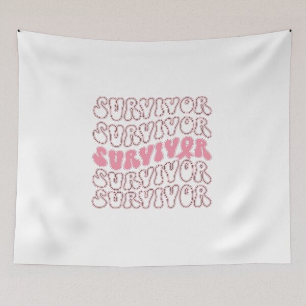 Item preview, Breast Cancer Survivor - Empowering Typograph designed and sold by Happy-Karma.