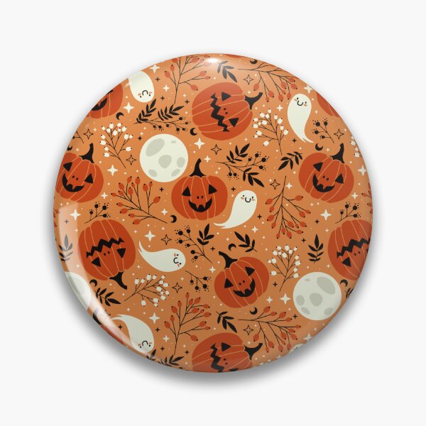 Item preview, Patrón de luna fantasma y calabaza de Halloween designed and sold by CEB1700.