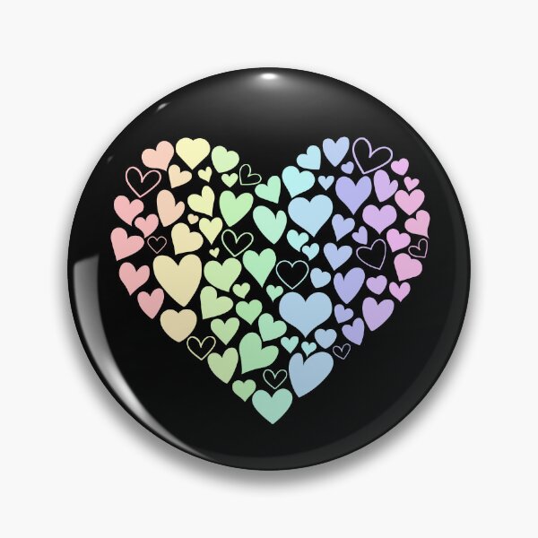 Item preview, Corazón arcoiris pastel designed and sold by Fadastic.