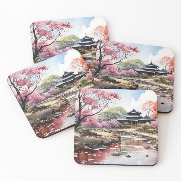 Item preview, Japanese Watercolor - Korakuen Okayama designed and sold by KootenayDesigns.