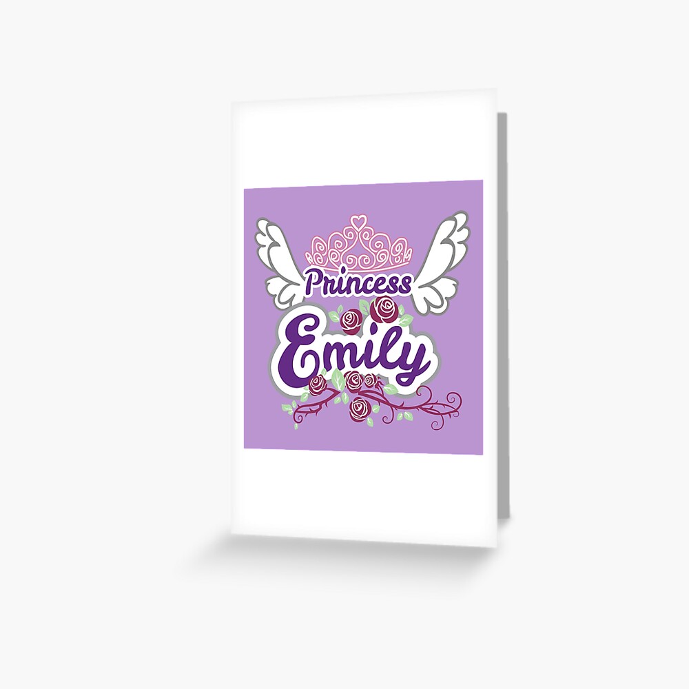 Princess Emily - Custom Cute Princess Name Gifts for Kids, Girls, Women