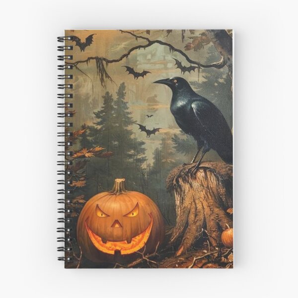 Item preview,  Halloween Horror Nostalgia Pumpkin Ghost Head Bats designed and sold by HappyNouveau.