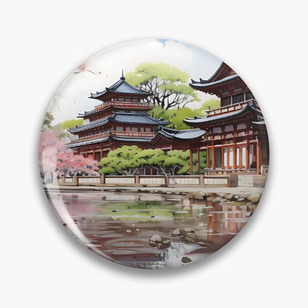 Item preview, Japanese Watercolor - Meiji Jingu designed and sold by KootenayDesigns.