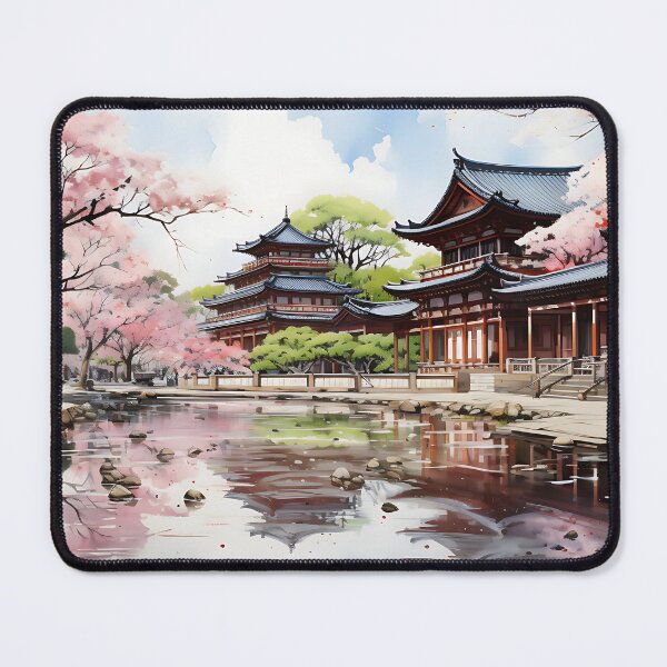 Item preview, Japanese Watercolor - Meiji Jingu designed and sold by KootenayDesigns.