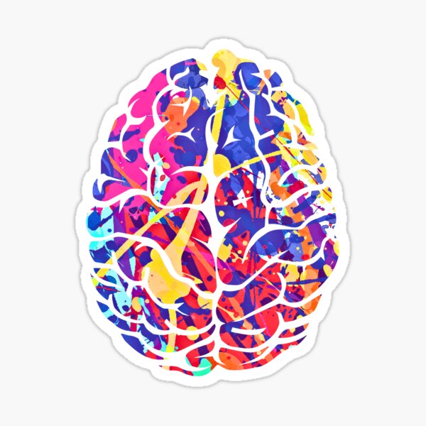 Item preview, Abstract Colorful Brain Art designed and sold by Peksli.