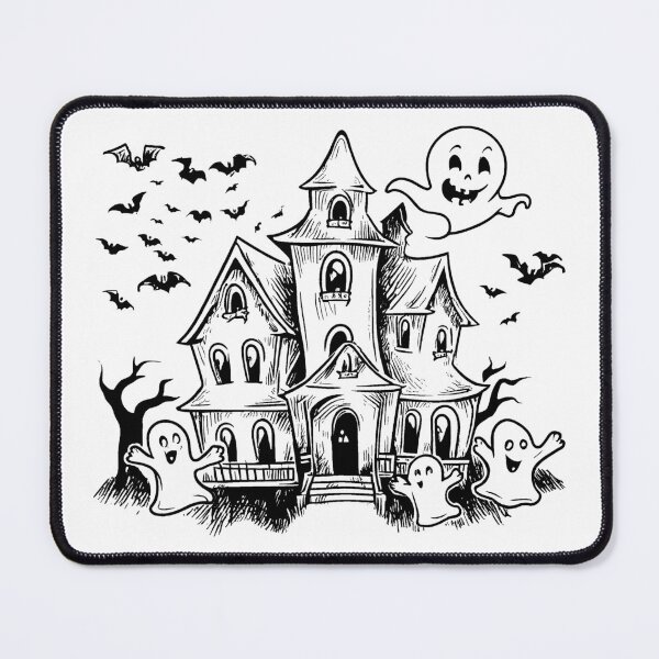 Item preview, Copy of Haunted House Line Drawing designed and sold by GeoSketchWear.
