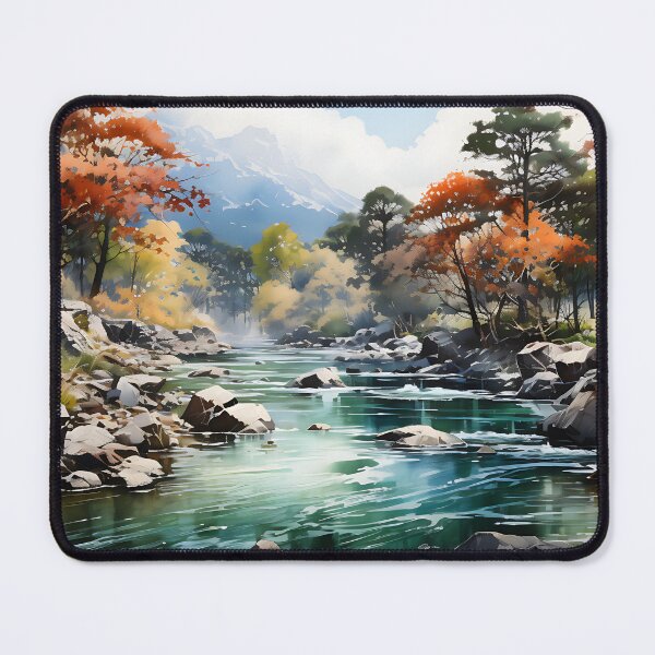 Item preview, Japanese Watercolor - Oirase Gorge designed and sold by KootenayDesigns.