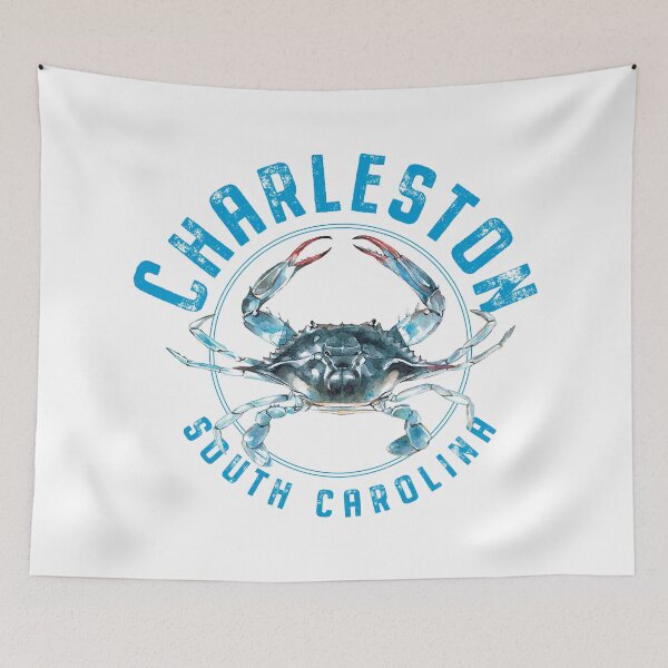 Item preview, Charleston South Carolina Blue Crab Design designed and sold by Futurebeachbum.