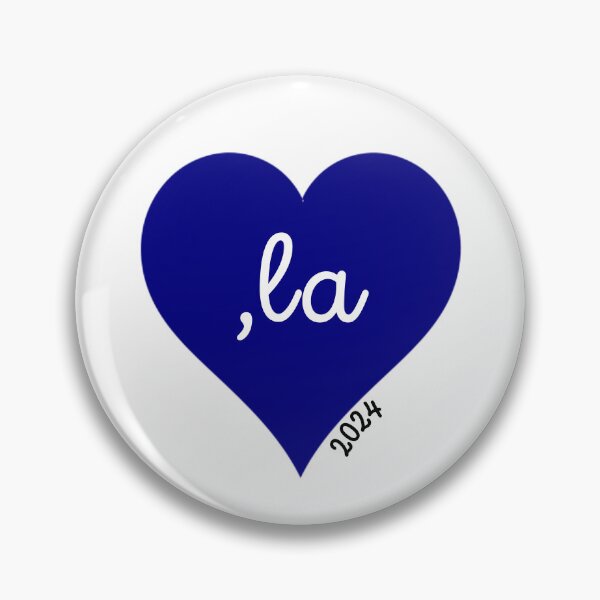 Item preview, Kamala / Commala / Comma-la 2024 President on Blue Heart designed and sold by Teribelle.