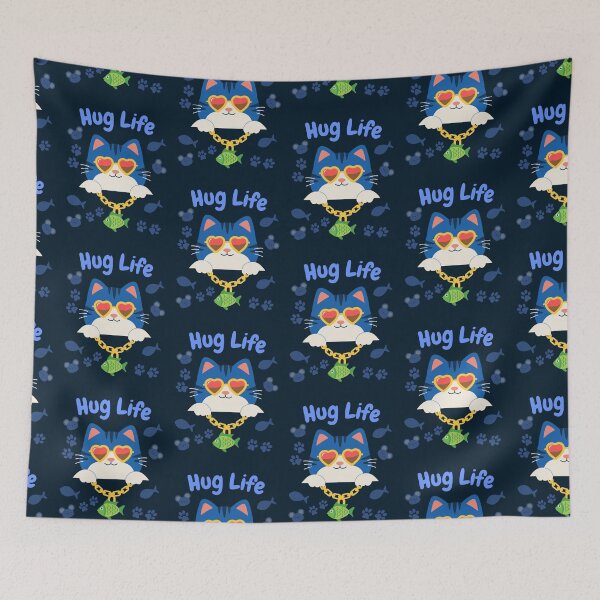 Item preview, Hug Life Cat designed and sold by Punksthetic.