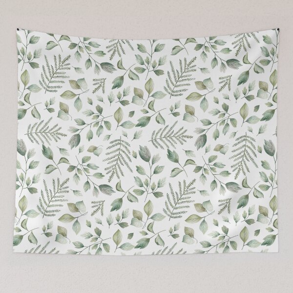 Item preview, Botanical repeating leaves pattern designed and sold by CEB1700.