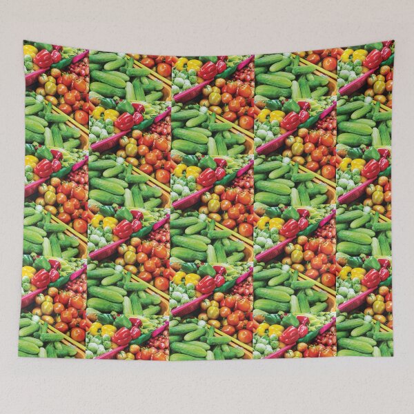 Item preview, fresh vegetable market in Bangkok Thailand designed and sold by storieslanguage.