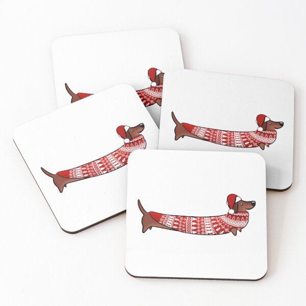 Item preview, Very Long Christmas Dachshund designed and sold by Tessa Draws Stoof.