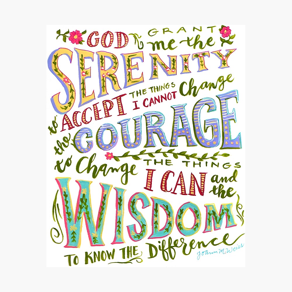 The Serenity Prayer – A Second Chance