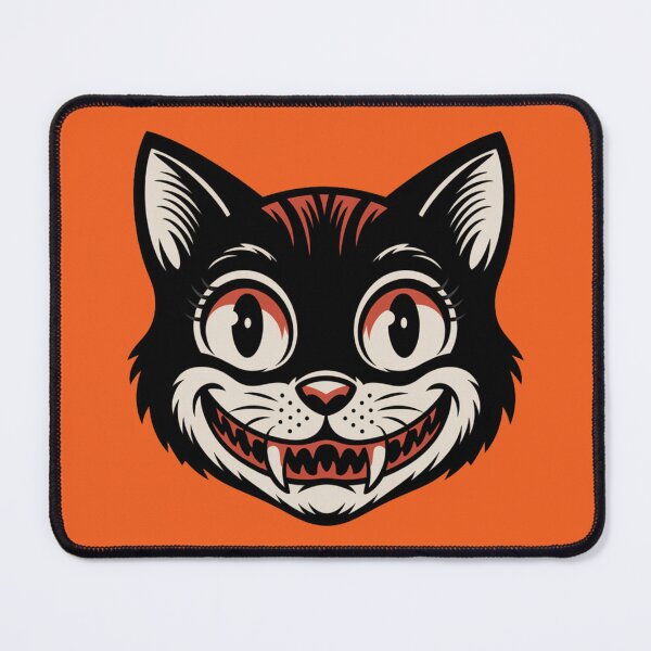 Aperçu de l'œuvre chat vintage d'Halloween créée et vendue par JMMR.