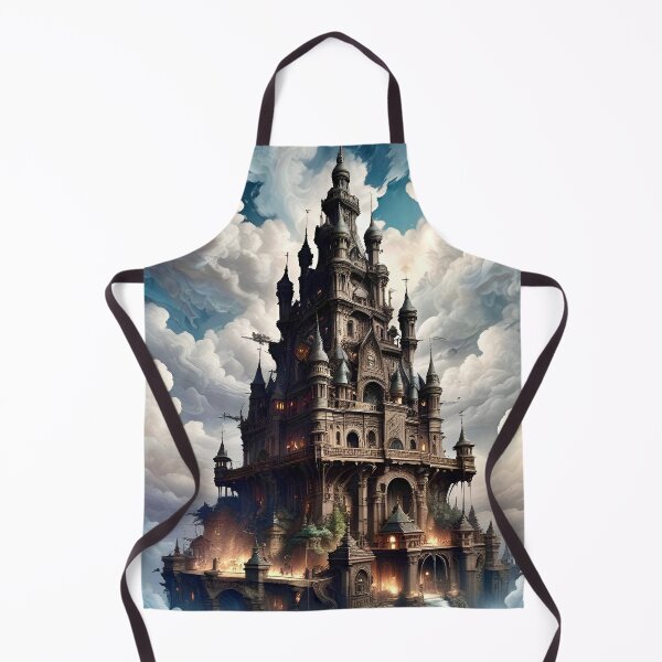 Item preview, Castle in the Clouds - Dark Fantasy Art concept designed and sold by Delerat7.