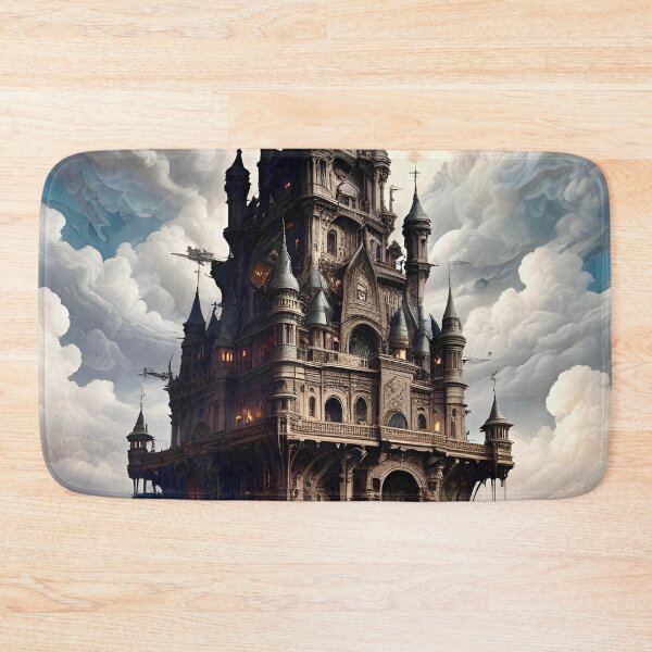 Item preview, Castle in the Clouds - Dark Fantasy Art concept designed and sold by Delerat7.