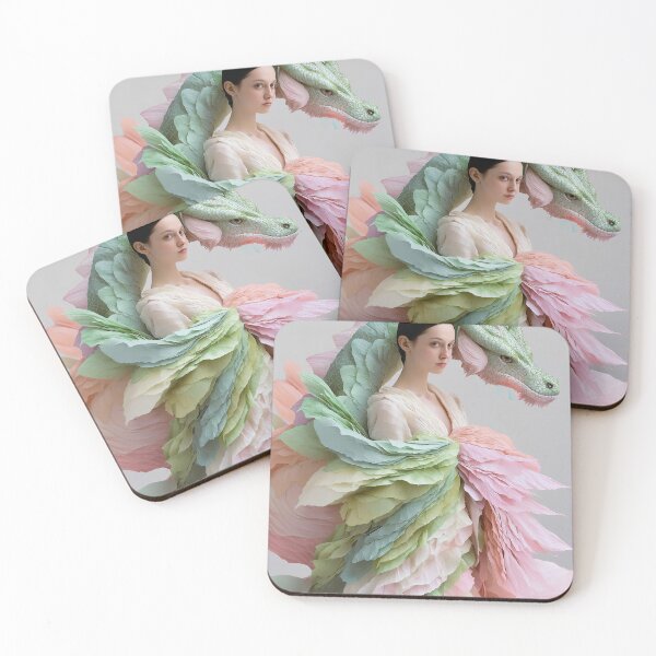 Item preview, "Fairy Tale Dragon Outfit in Pink and Green" designed and sold by MacroArtHub.