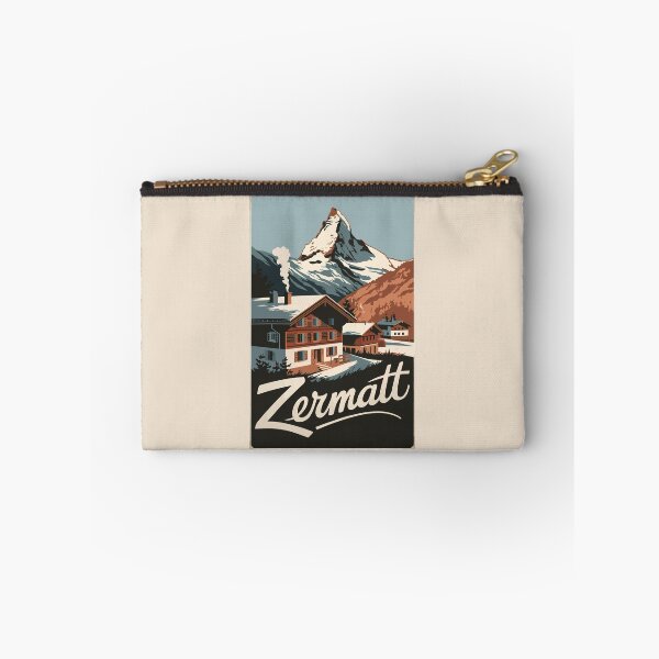 Item preview, Zermatt Switzerland Travel Art Vintage designed and sold by KrisSidDesigns.