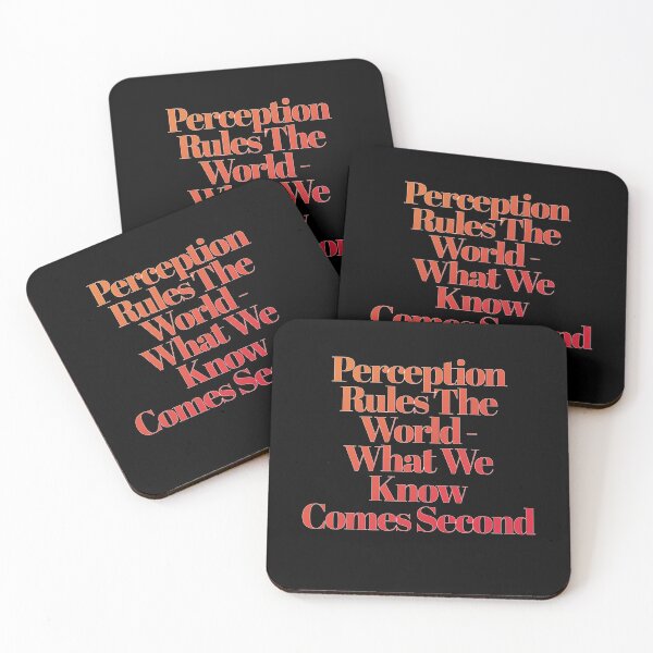 Item preview, Perception Rules The World - What We Know Comes Second - Inspirational designed and sold by signshirtz.