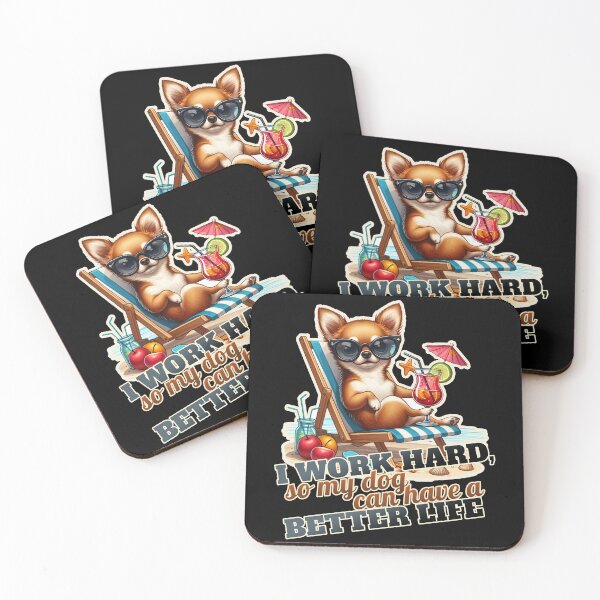 Item preview, Work hard Chihuahua, Chi Beach designed and sold by ThisDress.