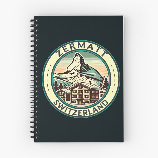 Item preview, Zermatt Switzerland Illustration Travel Art Badge designed and sold by KrisSidDesigns.