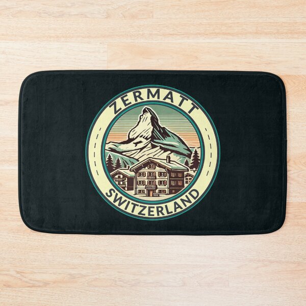 Item preview, Zermatt Switzerland Illustration Travel Art Badge designed and sold by KrisSidDesigns.