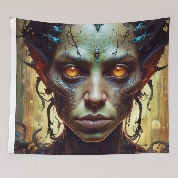 Item preview, Alien Feywild Scout - Sci Fi Art concept designed and sold by Delerat7.