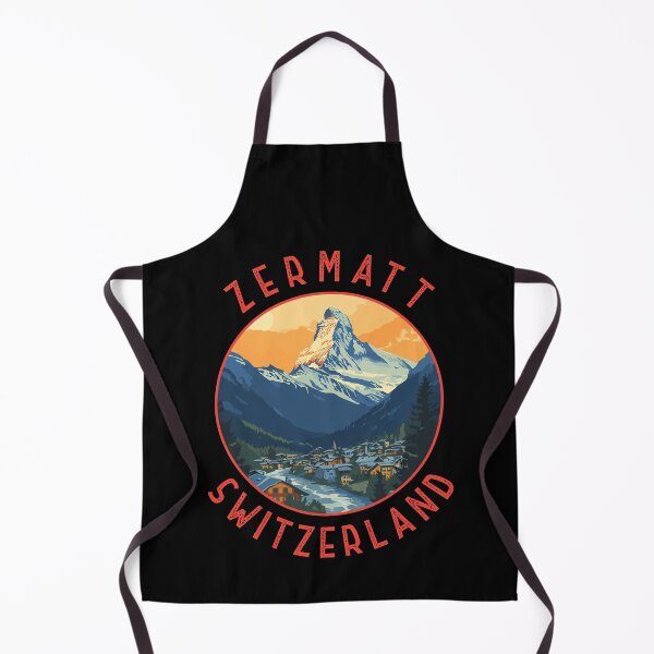 Item preview, Zermatt Switzerland Retro Distressed Circle designed and sold by KrisSidDesigns.