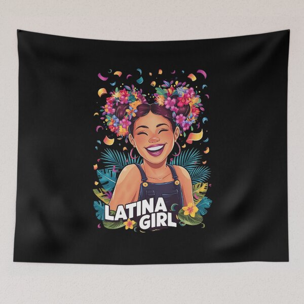 Item preview, Latina Girl Flower Style designed and sold by MagChoCreations.