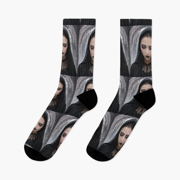 Item preview, Beautiful Goth in black veil  designed and sold by Jennifer Morcom.