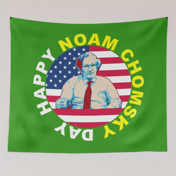 Item preview, Happy Noam Chomsky Day (white lettering) designed and sold by DJVYEATES.