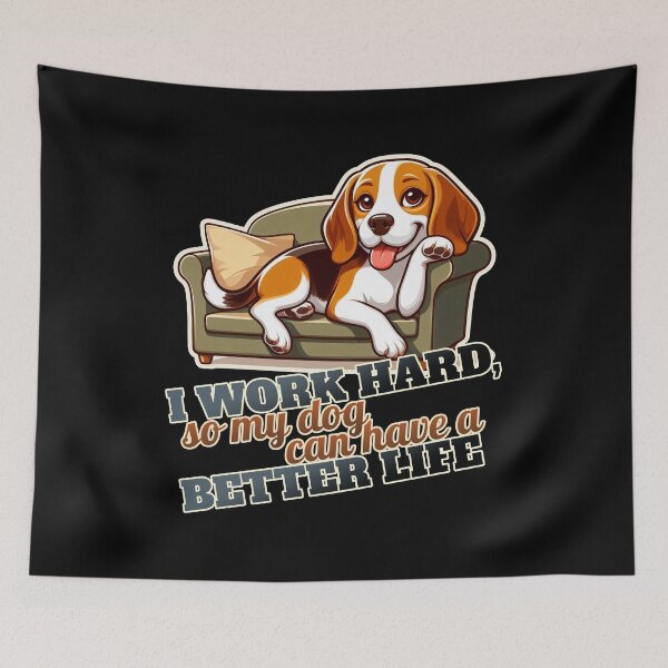 Item preview, Copy of Work hard Beagle Couch, Sofa designed and sold by ThisDress.