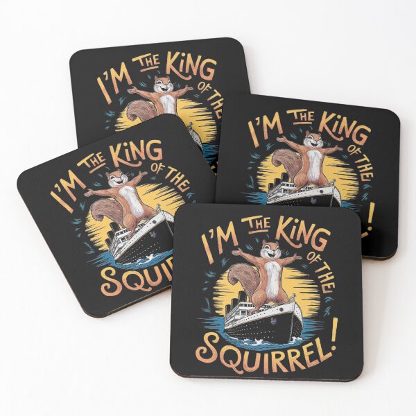 Item preview, King of the Squirrel - Humorous Animal Adventure Design designed and sold by love3617.
