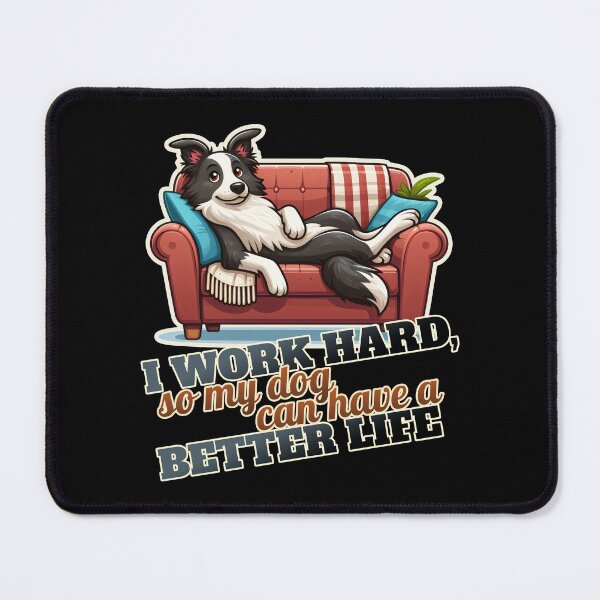 Item preview, Work hard Border Collie Couch, Sofa designed and sold by ThisDress.