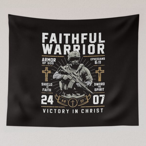 Item preview, Faithful Warrior T-Shirt designed and sold by HOMEDESIGNPRINT.