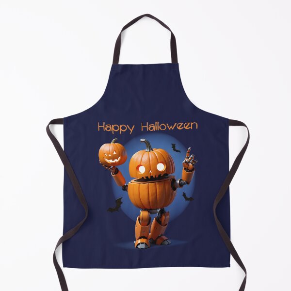 Item preview, robot in Halloween style designed and sold by JoraArt.