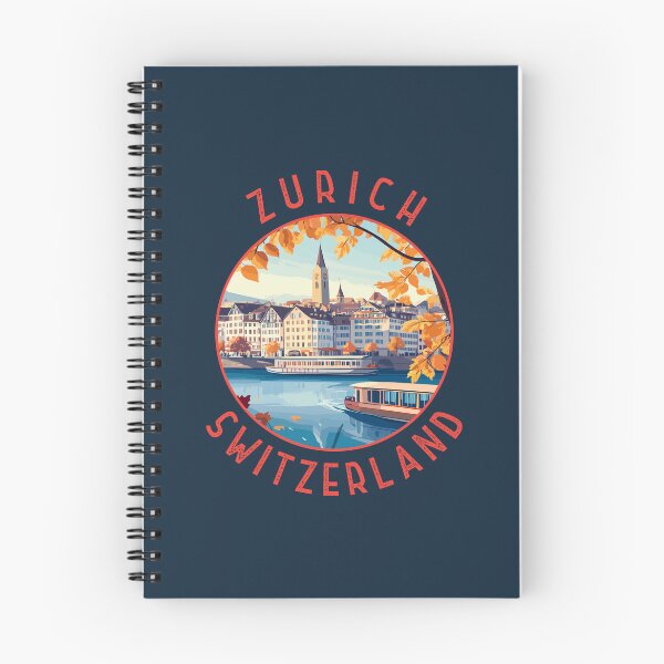 Item preview, Zurich Switzerland Retro Distressed Circle designed and sold by KrisSidDesigns.