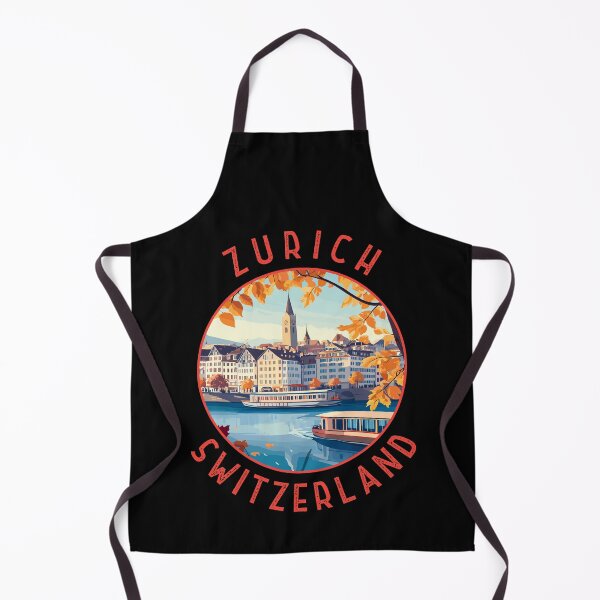 Item preview, Zurich Switzerland Retro Distressed Circle designed and sold by KrisSidDesigns.