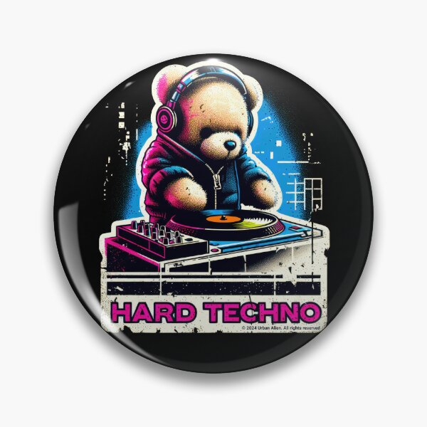Artikelvorschau, Harte Technomusik - Teddy Bear DJ entworfen und verkauft von Urban-Alien.